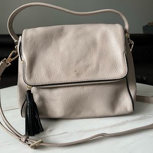 Kate Spade Pebble Leather Crossbody Bag w/ tassel